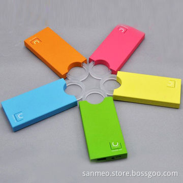4,000mAh Power Bank with Crystal LED Ring, Colorful, Very Suitable to Young Ladies as Gifts